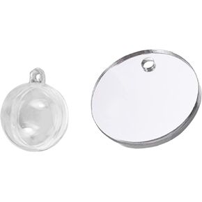 1 Set Clear Betta Training Mirror Fish for Tank Fish Antidepressant Work Out Special for Betta Fitness Mirror Aquarium Decor Floating (5cm)
