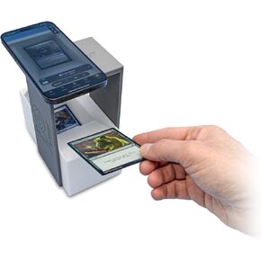 ScanStand للحصول على بطاقات قياسية غير مستقرة - رمادي وحامل الهاتف وبطاقات التداول ، وملحقات تطبيق MAGIN