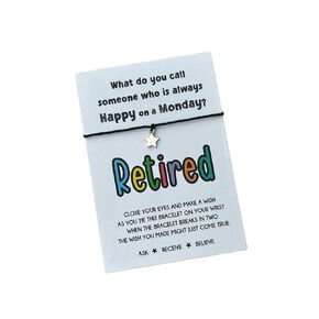 Retirement gift | Gift for retiring | Retirement wish bracelet | Presenrt for retiring | Retirement card