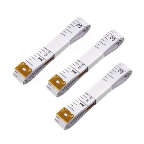 Soft Ruler Sewing Tailor Measuring Clothes and Body,Fabric Craft Tape Measure,Portable Ruler,Double-Scale 60-Inch/150cm Soft Tape Measure Ruler,3-Pack