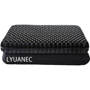 Gel Seat Cushion for Long Sitting, (2.4 Inch Extra Thick) Soft＆Breathable Gel Cushions for Pressure Relief, Gel Chair Cushion for Hip Pain, Gel Cushion for Wheelchair with No Pressure Points in Saudi Arabia