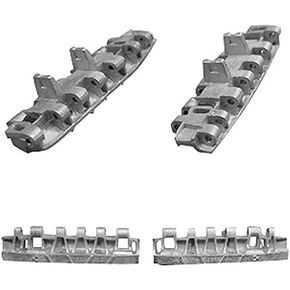 1/35 Workable Metal Mirrored Track Links: German King Tiger Panzer E50 E75 Flakpanzer Tank Late Production Model Kit