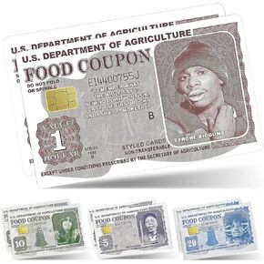 4pcs tyrone biggums food coupon ائتمان ملصق بطاقة الائتمان ، غطاء جلدي لبطاقة الخصم ، غطاء مخصص لبطاقة السحب ، بطاقة ائتمان بطاقة الائتمان المقاومة للماء يغطي البشرة
