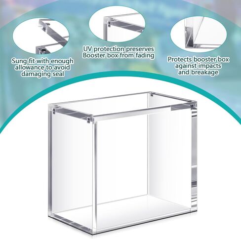 حالة مغناطيسية أكريليك متوافقة مع TCG Booster Boster Protction Case القابلة للتكديس 4 مم إغلاق مغناطيسي سميك هدايا مربع لجمع البطاقات ، والبطاقات غير المدرجة (1 PCS) in Kuwait