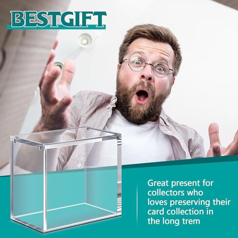 حالة مغناطيسية أكريليك متوافقة مع TCG Booster Boster Protction Case القابلة للتكديس 4 مم إغلاق مغناطيسي سميك هدايا مربع لجمع البطاقات ، والبطاقات غير المدرجة (1 PCS) in Kuwait