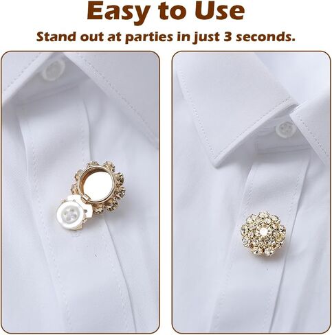 5 Sets Rhinestone Buttons Covers for Mothers Day Gifts with 20Pcs Sewing Buttons Detachable Crystal Jewelry Decorative Clips DIY Craft Supplies Holiday Dress Decoration for Cufflinks,Shirts,Clothes in Kuwait