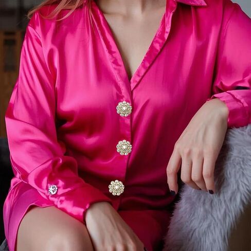 5 Sets Rhinestone Buttons Covers for Mothers Day Gifts with 20Pcs Sewing Buttons Detachable Crystal Jewelry Decorative Clips DIY Craft Supplies Holiday Dress Decoration for Cufflinks,Shirts,Clothes in Kuwait