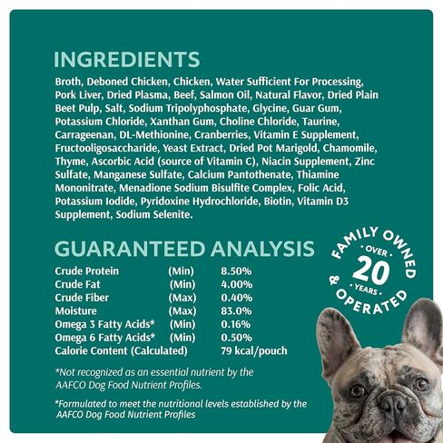Optimeal Wet Dog Food Pouches - Variety Pack Grain Free Recipes, High Protein, Tender Morsels in Aspic Made with Natural Ingredients for Adult Dogs, Premium Nutrition - 3 oz, Pack of 12 in Saudi Arabia