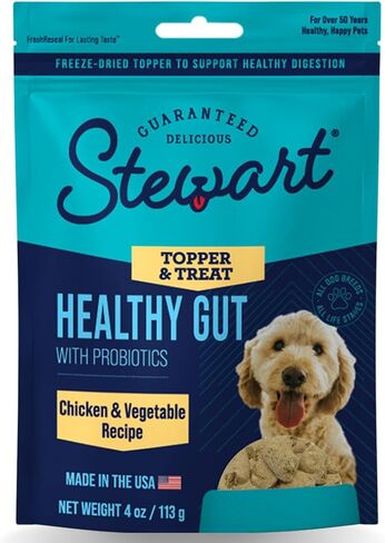 Stewart Freeze Dried Dog Food Topper, Hip and Joint, Beef and Sweet Potato Recipe, 8 Ounce Pouch, Glucosamine for Healthy Joints in Saudi Arabia