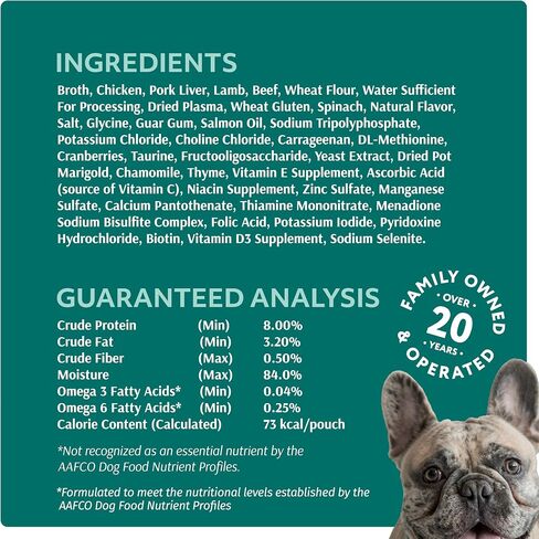 Optimeal Wet Dog Food Pouches - Variety Pack Grain Free Recipes, High Protein, Tender Morsels in Aspic Made with Natural Ingredients for Adult Dogs, Premium Nutrition - 3 oz, Pack of 12 in Saudi Arabia