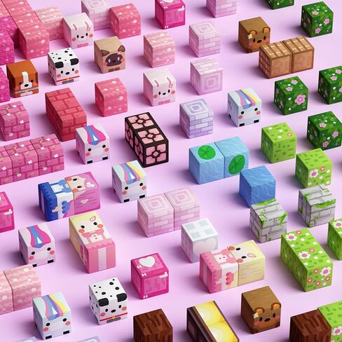 GobiDex 100PCS Magnetic Blocks Kid Building Toys for 3+ Years Old Girls, Upgraded STEM Sensory Gifts for Princess, Kids Magnets Game for Toddler in Kuwait