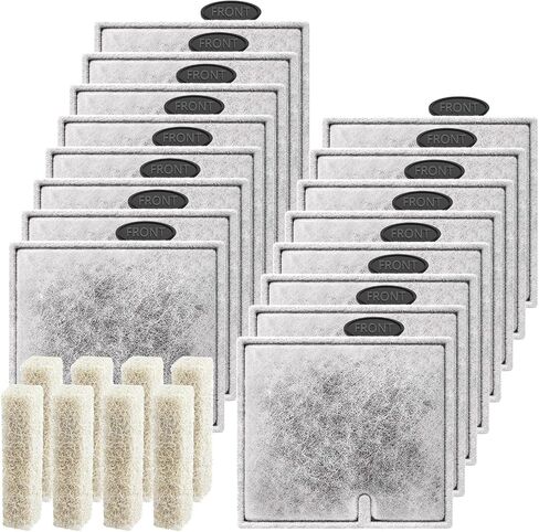 Medium Fish Tank Filter Cartridges with Filter Pads, Aquarium Filter Cartridge Compatible with Aqueon QuietFlow LED PRO Power Filter Size 10/Power Filter Size 10/E Internal Power Filter Size 20 in Saudi Arabia