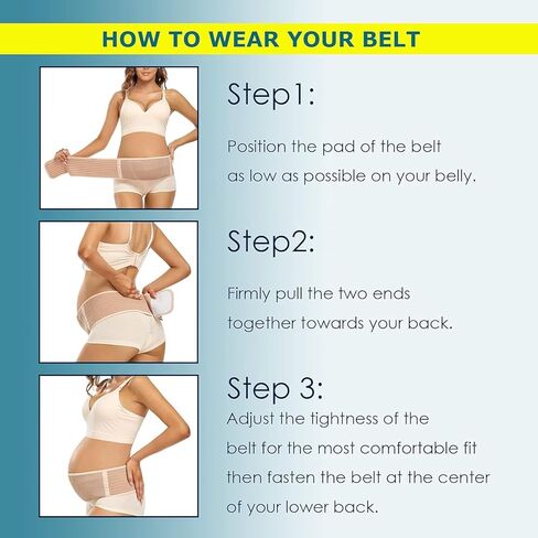 ChongErfei حزام الأمومة الحمل حزام البطن دعم الظهر البطن الموثق الظهر هدفين - تخفيف آلام الظهر والحوض والورك in Kuwait