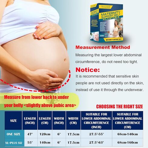 ChongErfei حزام الأمومة الحمل حزام البطن دعم الظهر البطن الموثق الظهر هدفين - تخفيف آلام الظهر والحوض والورك in Kuwait