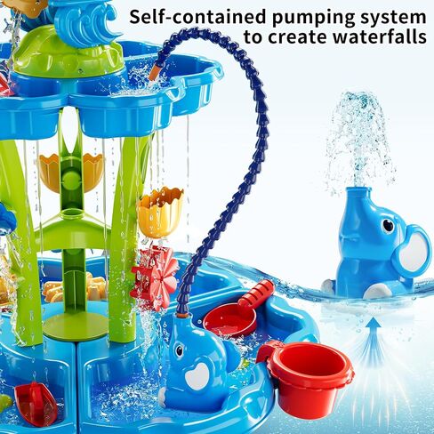 Water Table for Toddlers 3-5, Kids Sand Water Table, Water and Sand Activity Sensory Tables Summer Outdoor Toys Beach Toys for Outside Backyard for Kids Toddlers Age 3 4 5 6 7 8 in Saudi Arabia