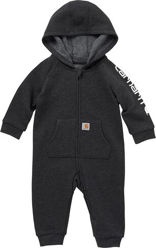 Carhartt Boys Long-Sleeve Zip-Front Hooded Coverall, Carhartt Brown Solid, 9 Months in Saudi Arabia