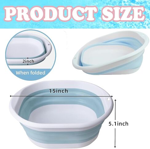 Portable Pool Foot Bath,Collapsible Pool Foot Wash Basin Tub,Foot Bath Basin for Above Ground Swimming Pools Accessories(Gray Baths) in Saudi Arabia