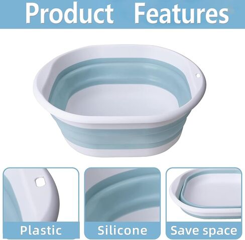 Portable Pool Foot Bath,Collapsible Pool Foot Wash Basin Tub,Foot Bath Basin for Above Ground Swimming Pools Accessories(Gray Baths) in Saudi Arabia