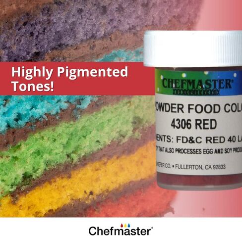 Chefmaster Yellow Dry Powder Candy Color | Vibrant Shades | Chocolate, Macarons, Fondant | Decorating | Professional-Grade Dye | Easy-to-Use | Manufactured in USA | 3 grams in Saudi Arabia