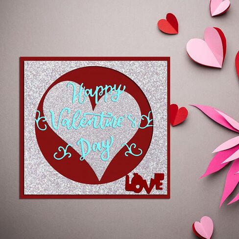 Valentines Metal Cutting Dies for Card Making, Lace Flowers Love Words Sentences Die Cuts Embossing Stencil Template Tool for Valentine's Day DIY Scrapbooking Paper Card Photo Album Craft Decoration in Kuwait