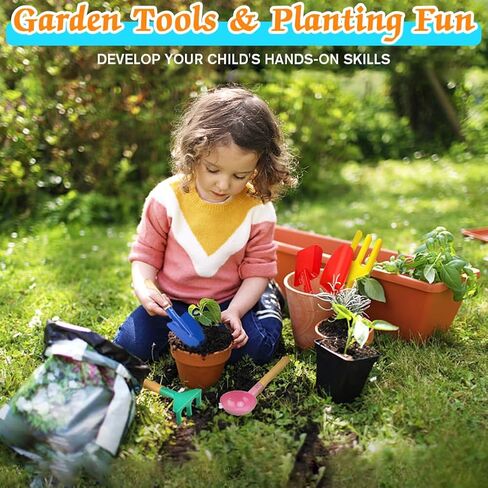 6 قطع أدوات البستنة ، ألعاب الرمال الشاطئية للأطفال ، مصنوعة من المعدن مع مقبض خشبي قوي ، مجموعة البستنة الشاطئية الآمنة ، الملعقة ، الشوكة ، أشعل النار والمجرفة ، الهدايا للأطفال in Kuwait