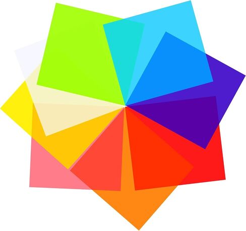 Outus 104 Pieces Cellophane Sheets Cellophane Wrap Paper Color Cello Sheets for Gel Light Filter DIY Arts Crafts Decoration Plastic Sheet(11 x 8.5 Inch,Multicolor) in Saudi Arabia