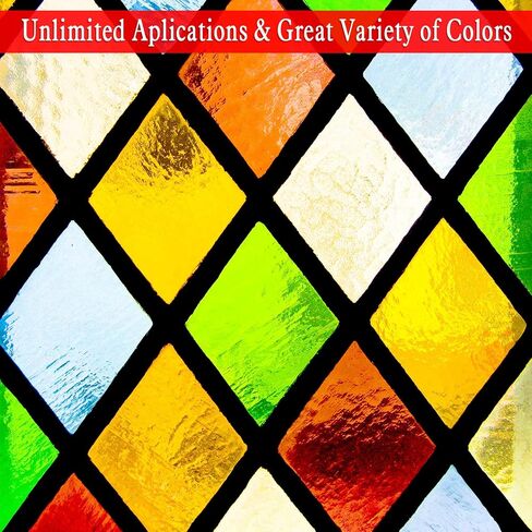 Outus 104 Pieces Cellophane Sheets Cellophane Wrap Paper Color Cello Sheets for Gel Light Filter DIY Arts Crafts Decoration Plastic Sheet(11 x 8.5 Inch,Multicolor) in Saudi Arabia