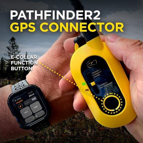 Dogtra Pathfinder 2 GPS Dog Tracker e Collar 9 Mile Long Range LED Light No Monthly fees Free App Waterproof Smartwatch Control Satellite Real Time Tracking Multiple Dogs Smartphone Required in Saudi Arabia