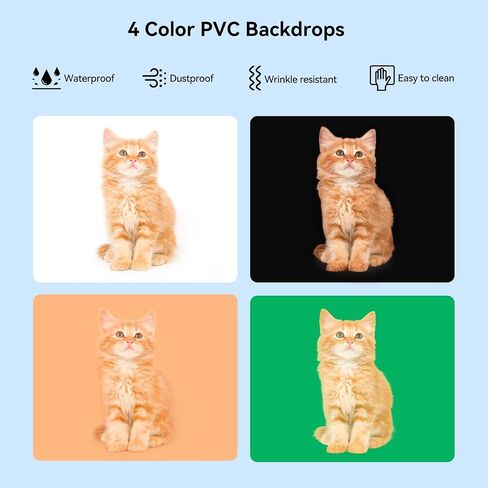 Takerers Photo Studio Light Box,39x39 Inch/100x100cm 210 LED Professional Photo Background Shooting Tent with 3 Stepless Dimming Light Panel, Lightbox with 5 Color Backdrops for Product Photography in Saudi Arabia
