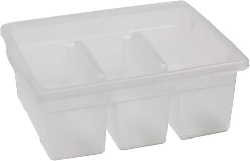 Large Recycled Plastic Open Divided Cubby Bin Storage Tub Organizer for Classrooms, Blue in Kuwait