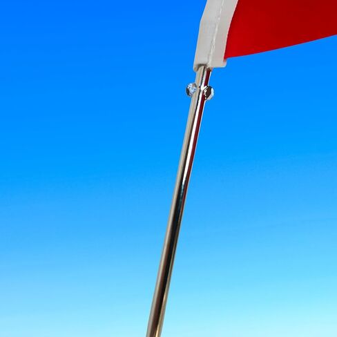 United States Table Flag 5.9 x 8.9 Inch - USA - US - American Desk Flag with 13 Inch Chrome Pole and 3.07 Inch Base - Deluxe Satin Fabric in Kuwait