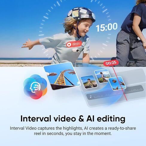 Insta360 GO 3S - 64 GB Black 4K Tiny Portable Vlogging Camera, Hands-Free POVs, Mount Anywhere, Stabilization, 140 Min Battery Life, 10m Waterproof, Apple Find My, Pet POV in Kuwait