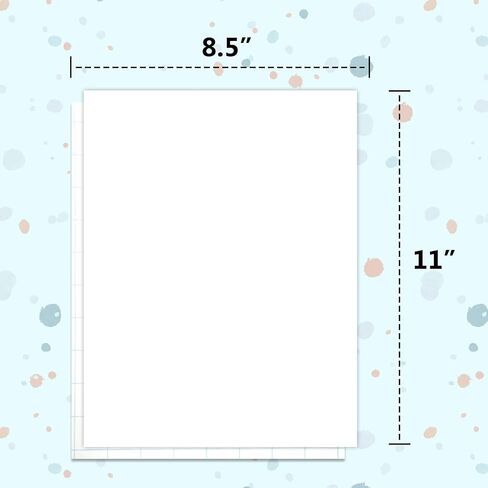 Efuncro 8.5" x 11" Heat Transfer Paper 20 Sheets for T-Shirts, Mugs, and Custom Printing Compatible with Inkjet & Laser Printers Printable Heat Transfer Vinyl for Dark Fabric in Kuwait