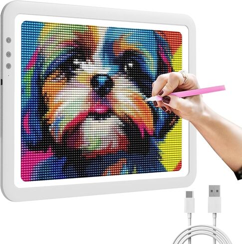 iVAOOZE Rechargeable Battery Powered Light Box for Tracing, A3 Wireless Lightbox Light Copy Board Light Table for Drawing Sketching HTV, Super Bright Light Pad for for Cricut Vinyl, Weeding Tool in Saudi Arabia