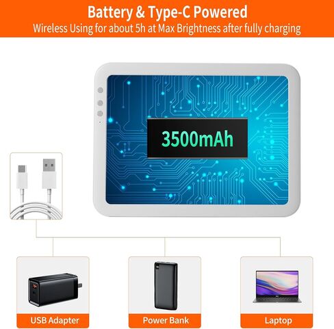 iVAOOZE Rechargeable Battery Powered Light Box for Tracing, A3 Wireless Lightbox Light Copy Board Light Table for Drawing Sketching HTV, Super Bright Light Pad for for Cricut Vinyl, Weeding Tool in Saudi Arabia