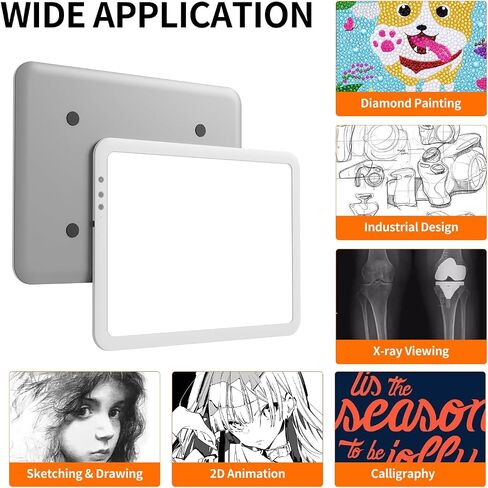 iVAOOZE Rechargeable Battery Powered Light Box for Tracing, A3 Wireless Lightbox Light Copy Board Light Table for Drawing Sketching HTV, Super Bright Light Pad for for Cricut Vinyl, Weeding Tool in Saudi Arabia