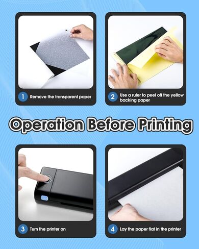 Phomemo M08F Wireless Tattoo Transfer Stencil Printer, Tattoo Transfer Thermal Copier Machine with 10pcs Free Transfer Paper, Tattoo Printer Kit for Tattoo Artists, Compatible with Smartphone & Pc in Kuwait