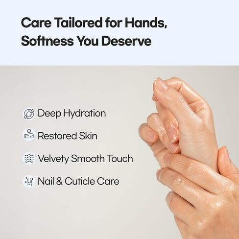 Epielle Intensive Repairing Hand Masks (Gloves-6pk) for Dry Hands Spa Masks Hand cream & lotion | Coconut Oil + Milk Extract + Hyaluronic Acid, Mothers Day Gifts in Kuwait