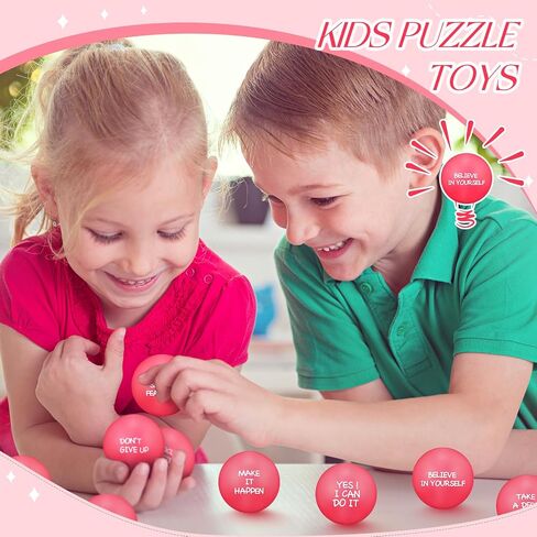 Shappy 72 Pcs Inspirational Stress Relief Balls Motivational Stress Ball Encouraging PU Bulk Squish Balls for Adults Small Therapy Fidget Relief Toys for Valentines Gifts Fidget Anxiety Anger(Blue) in Saudi Arabia