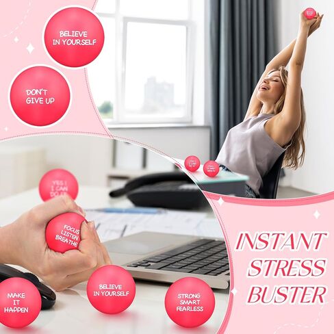 Shappy 72 Pcs Inspirational Stress Relief Balls Motivational Stress Ball Encouraging PU Bulk Squish Balls for Adults Small Therapy Fidget Relief Toys for Valentines Gifts Fidget Anxiety Anger(Blue) in Saudi Arabia