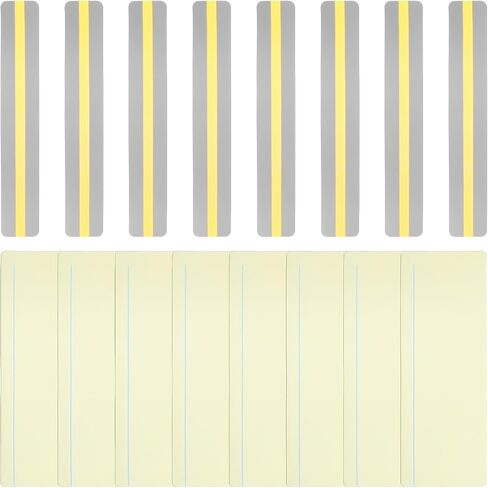 PATIKIL 16Pcs Guided Reading Highlight Strips, 2 Sizes Colored Overlay Highlight Bookmarks, Reading Tracking Rulers with Line Helps with Dyslexia, Orange in Saudi Arabia
