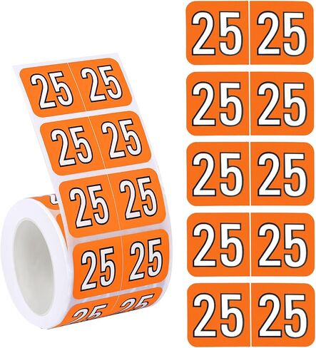 500pcs 2025 ملصقات سنة ، 1.5x0.75in 2025 ملصقات السنة الجديدة ، مجلد ملفات ، ملصقات ملصقات مشفرة للألوان 25 سنة لمجلدات ملفات تبويب الرسم البياني (الأزرق) in Saudi Arabia