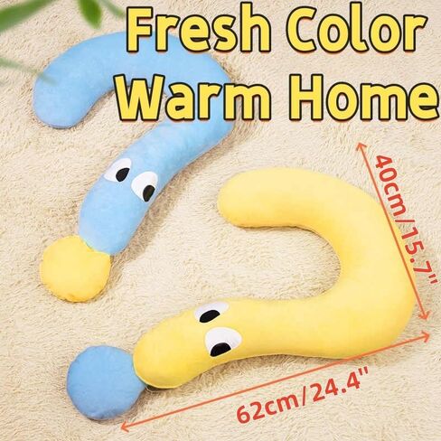 Cute Pet Pillow for Dogs and Cats, Universal Neck Support Cushion, Soft and Comfortable, Multi-Functional Washable Pillow for Small and Large Pets - Neck Pillow & Cuddle Cushion (Yellow) in Saudi Arabia