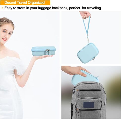 Elonbo Carrying Case for ORGBRO X1 Label Maker Machine, Portable Bluetooth Label Printer Storage Holder, Wireless Built-in Cutter Small Label Makers Handheld Sticker Maker Travel Bag, Black in Saudi Arabia