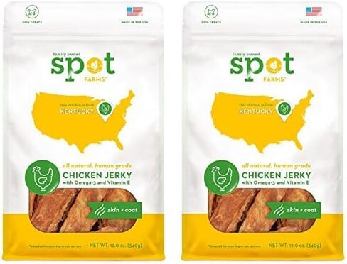 Spot Farms Chicken Jerky Healthy All Natural Dog Treats Human Grade For Skin And Coat 12 oz in Saudi Arabia