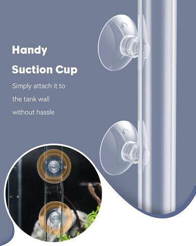 Pawfly 8 Inches Aquarium Fish Feeding Dish Set Clear Glass Fish Feeding Tube Shrimp Tube with 2 Feeding Dishes Fish Tank Feeding Supplies with 2 Suction Cups in Saudi Arabia