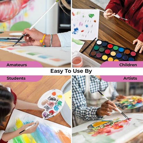 Bluebird 10 PCS Professional Artist Paint Brush مجموعة للوحات الأكريليك - فرش الطلاء الأكريلي in Kuwait