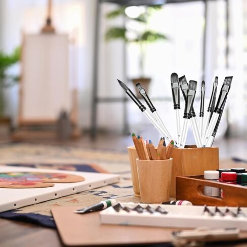 Bluebird 10 PCS Professional Artist Paint Brush مجموعة للوحات الأكريليك - فرش الطلاء الأكريلي in Kuwait