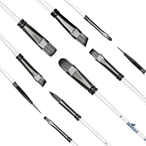 Bluebird 10 PCS Professional Artist Paint Brush مجموعة للوحات الأكريليك - فرش الطلاء الأكريلي in Kuwait