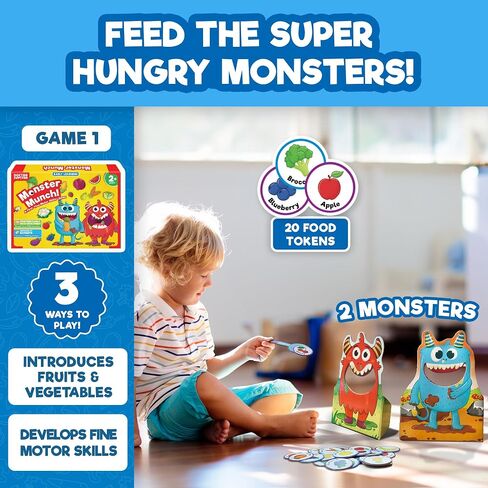 Doctor Jupiter My First Box of Games for 2 to 4 | Birthday Gift for 2 Year Old Boys and Girls | Toys for Ages 2-4 | Toddler Toys for 2-3-4 Year Old | Learning & Education Toys in Kuwait